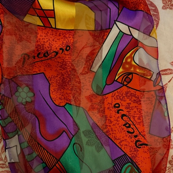 Picasso Colorful Abstract Scarf - Picture 1 of 3
